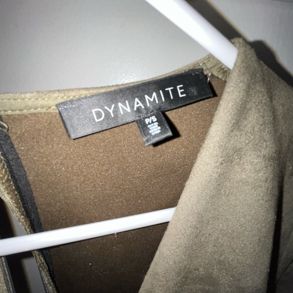 Dynamite Belted Suede Like Dress - Picture 7 of 7